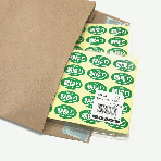 【シール】季節菓子シール ピーナッツ 15×15mm LX149 (500枚入り)