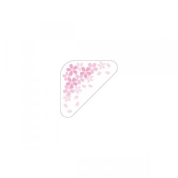 【シール】SPシール 桜  透明シール 55×55mm LX580 (100枚入り)
