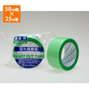 【テープ】621養生用PEテープ緑50mm幅×25m巻