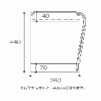 【ポリ袋】ショルダーバッグ(ブラック)Sサイズ360×440mm
