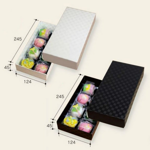 【箱】 エコパG　黒ルミア8個箱 124×245×45 (25枚入)