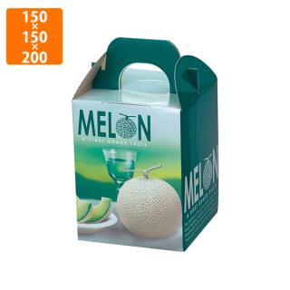 （メロンの箱）K-110 ベルデメロン 大 1個入/100枚入（K08-470110） 果物用ギフト箱 飾りメロン小1個用（1セット100枚入） | 果物用
