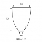 サンプル【ポリ袋】 ロールポリ袋70L(スターシール) 半透明 HDPE