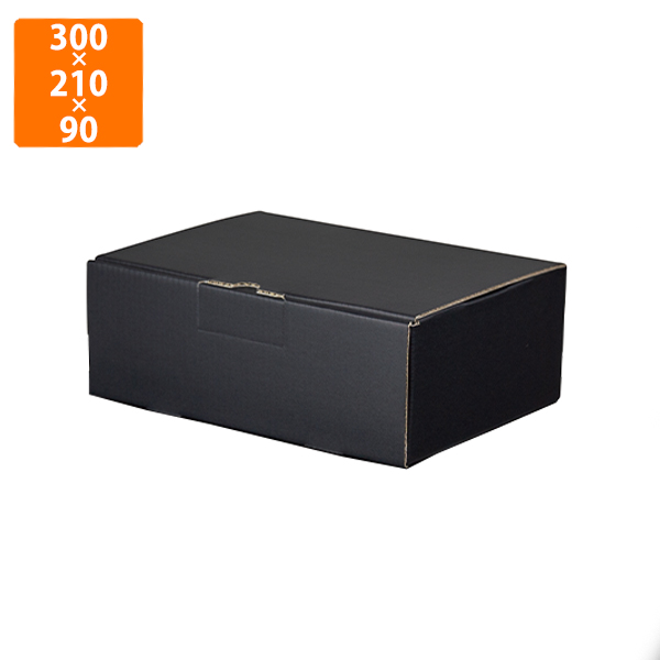 化粧箱】EE-92B はっ水宅配箱 9cm 黒 260×180×90mm (100枚入) | 包装 