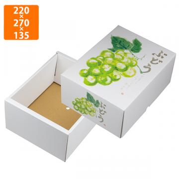 【化粧箱】L-2501 もぎたてのぶどう グリーン　220×270×135mm (40枚入)