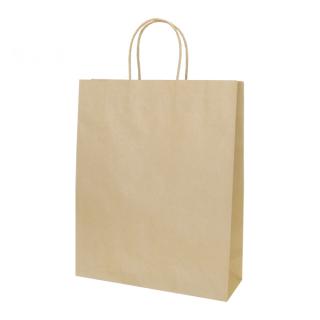 【紙袋】紙袋320×110×400mm 茶(取っ手:紙丸紐) | 包装資材・袋の 