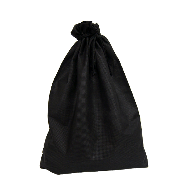 不織布】巾着袋(黒)Lサイズ〈10枚入り〉 | 包装資材・袋の通販モール