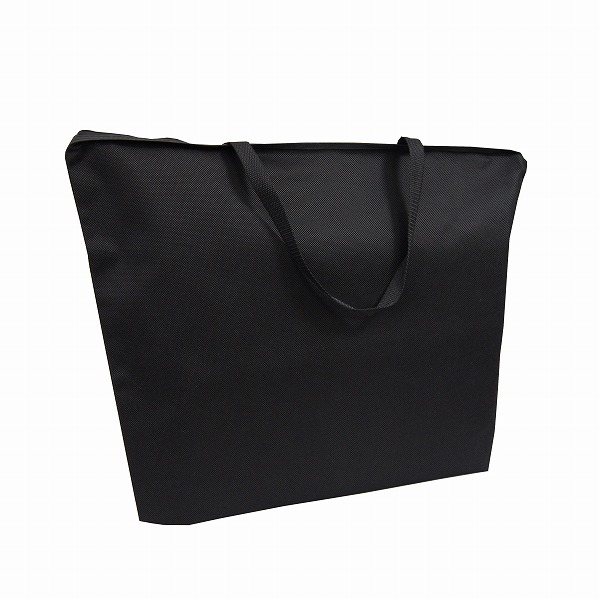 不織布】ファスナー付きバッグM(黒)〈10枚入り〉 包装資材・袋の通販モール イチカラ