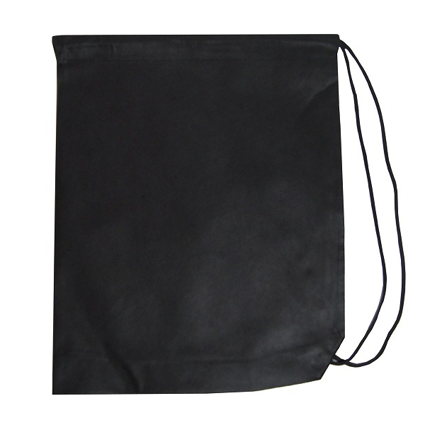 不織布】ファスナー付きバッグM(黒)〈10枚入り〉 | 包装資材・袋の通販 