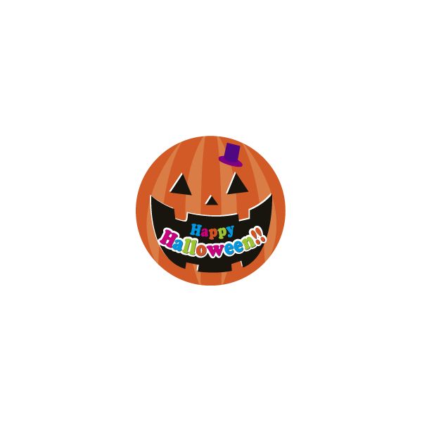 シール 季節菓子シール ハロウィン カボチャ マル 25 25mm Lx469 300枚入り 包装資材 袋の通販モール イチカラ