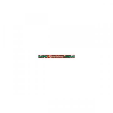 【シール】季節菓子シール メリークリスマス 帯カラー 360×30mm LX356 (100枚入り)