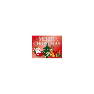 【シール】季節菓子シール クリスマス サンタツリー 40×30mm LX451 (400枚入り)
