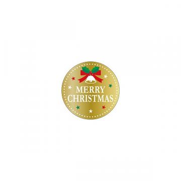 【シール】季節菓子シール メリークリスマス 絶縁箔 40×40mm LX549 (200枚入り)