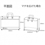 サンプル【ポリ袋】栄養ドリンク2箱用ループハンドルバッグ(マチ付き)