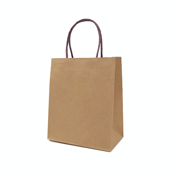 紙袋】紙袋230×130×230mm 茶(取っ手:紙丸紐) | 包装資材・袋の通販モール イチカラ