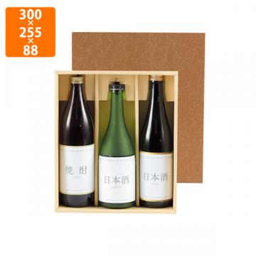 【化粧箱】K-47 酒用ろうけつ720ml×3本 300×255×88mm (50枚入)