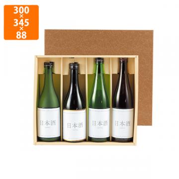 【化粧箱】K-48 酒用ろうけつ720ml×4本 300×345×88mm (50枚入)