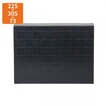 【化粧箱】K-1592 ブロックブラック  300ml×4本 225×305×73mm (50枚入)