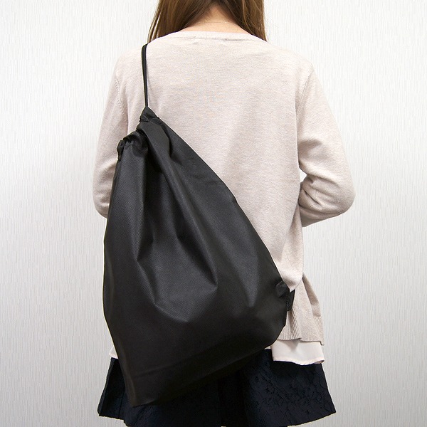 不織布】ショルダーバッグ(黒)〈10枚入り〉 | 包装資材・袋の通販