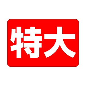 【シール】 特大 30×20mm LQ192 (1000枚入り)