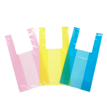 サンプル【ポリ袋】LDレジ袋 西35号・東20号(ペールピンク/ペールイエロー/ペールブルー)