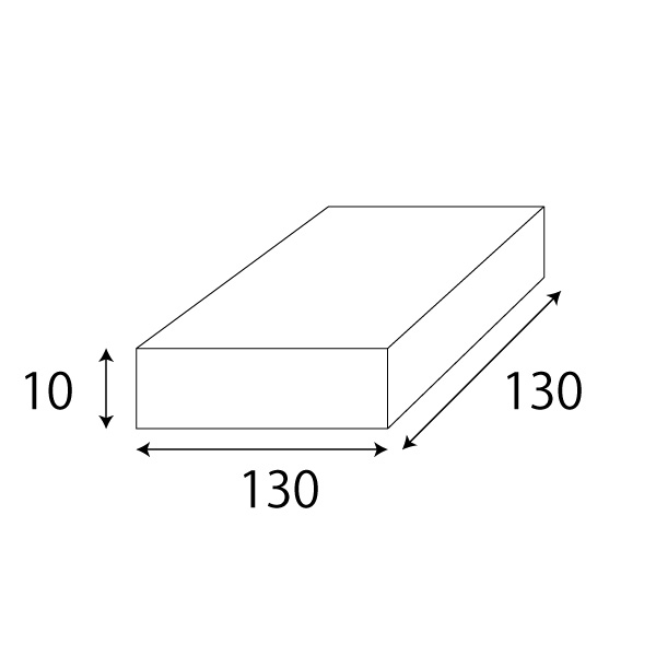 クリアケース】 クリスタルボックス ハンカチ用 130×130×10 (10枚入 