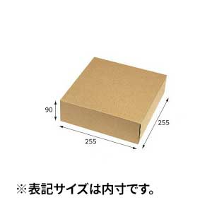 【箱】 ナチュラルボックス Z-22 プレート6枚用 255×255×90 (10枚入)